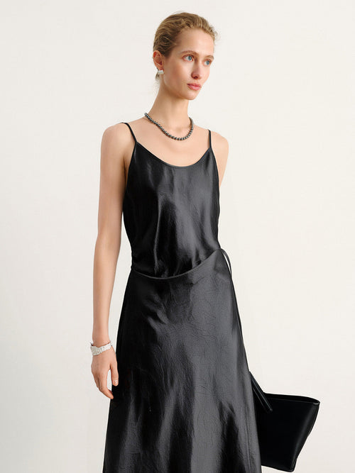 Load image 1 in gallery view. Pure Acetate Slip Dress