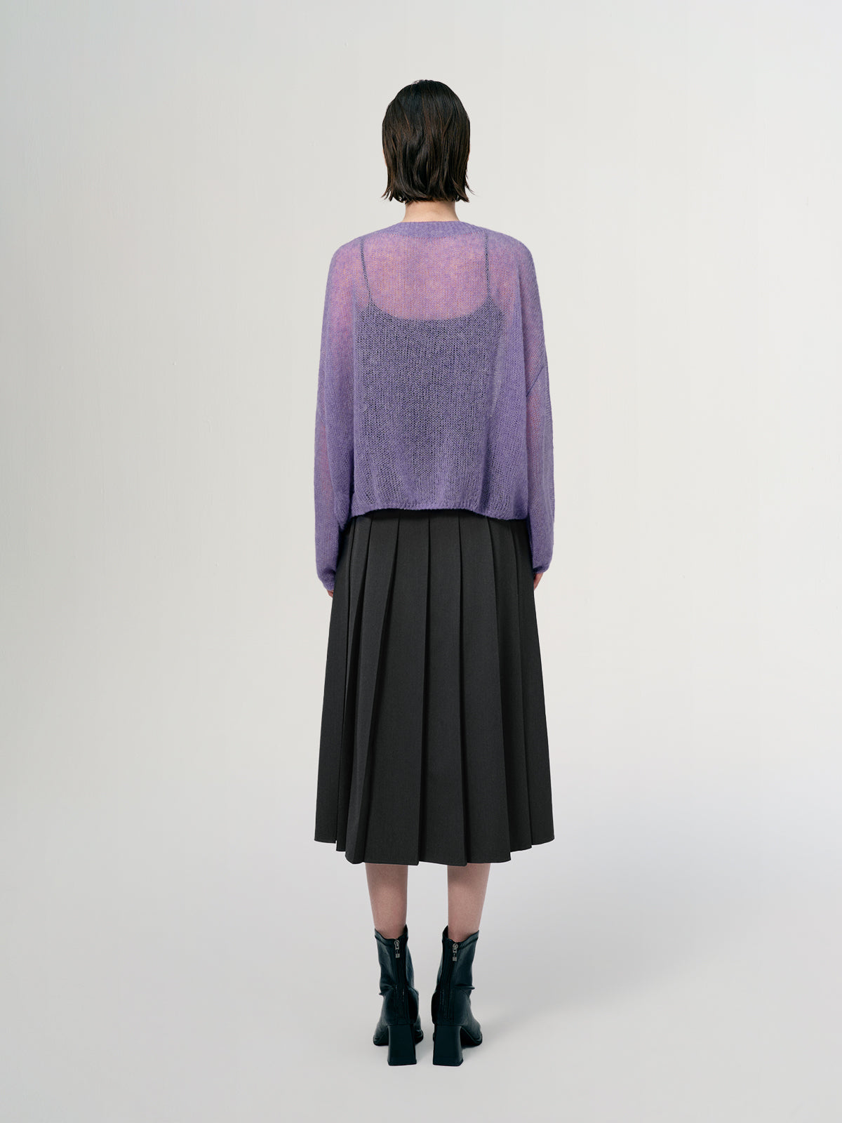 Cashmere-Silk Relaxed Pullover Sweater