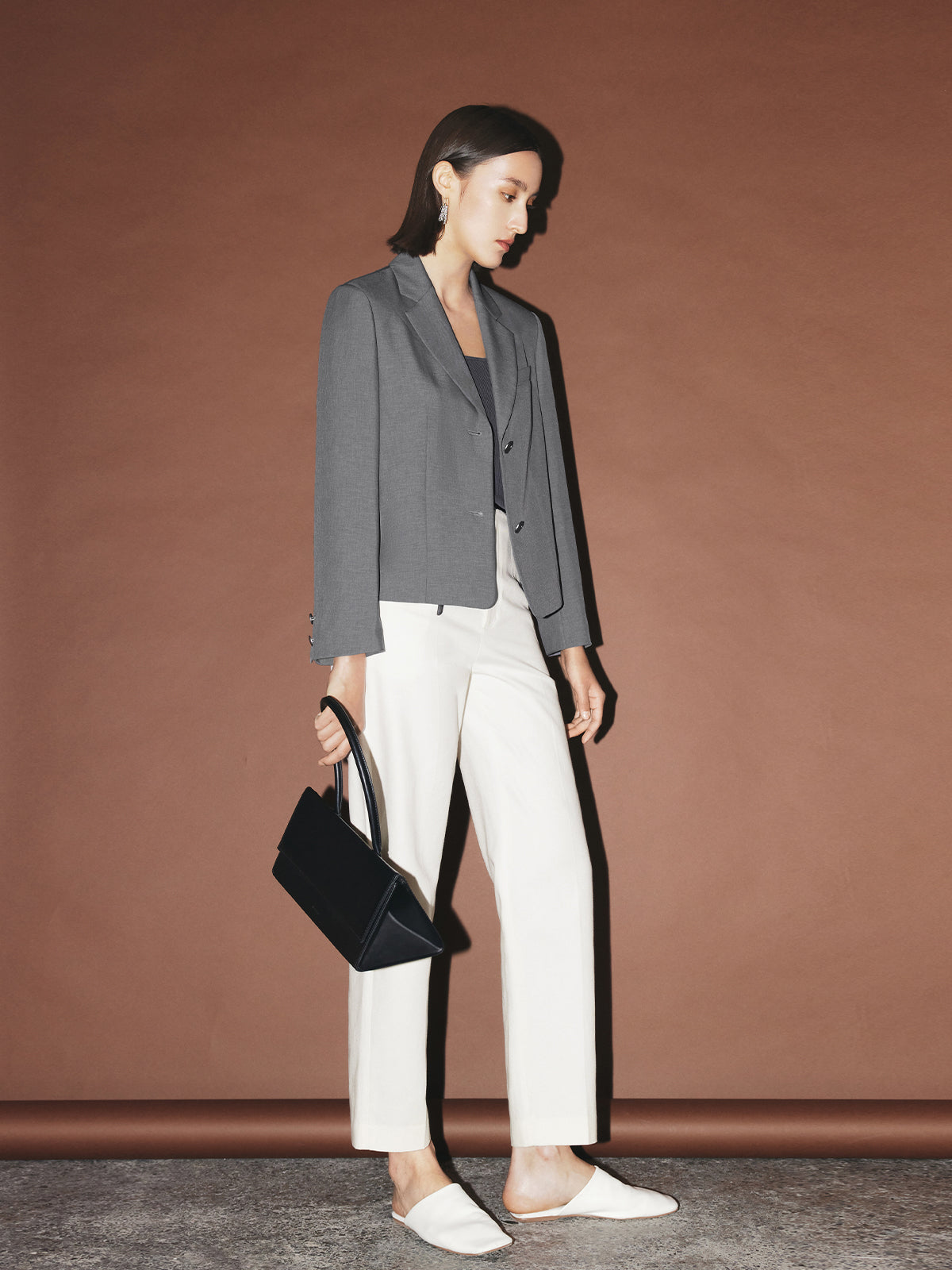 Original White  Cropped Pants