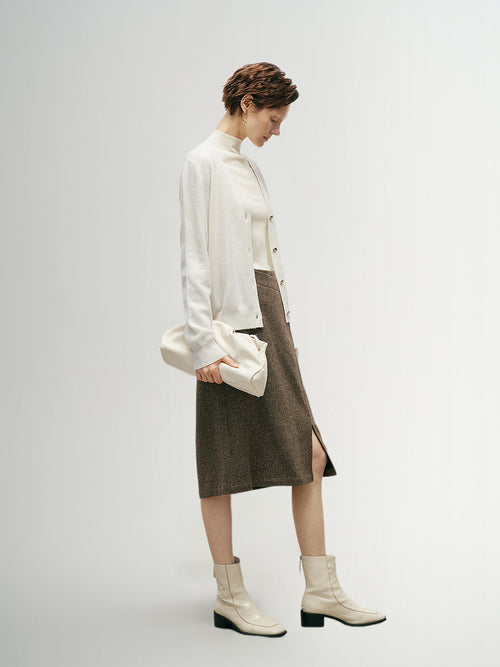 Load image 1 in gallery view. V Neck 100% Cashmere Cardigan