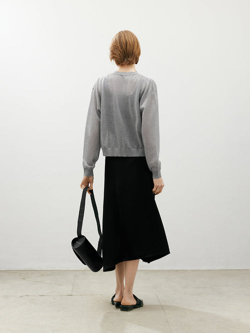 Load image 1 in gallery view. V Neck Thin Cardigan