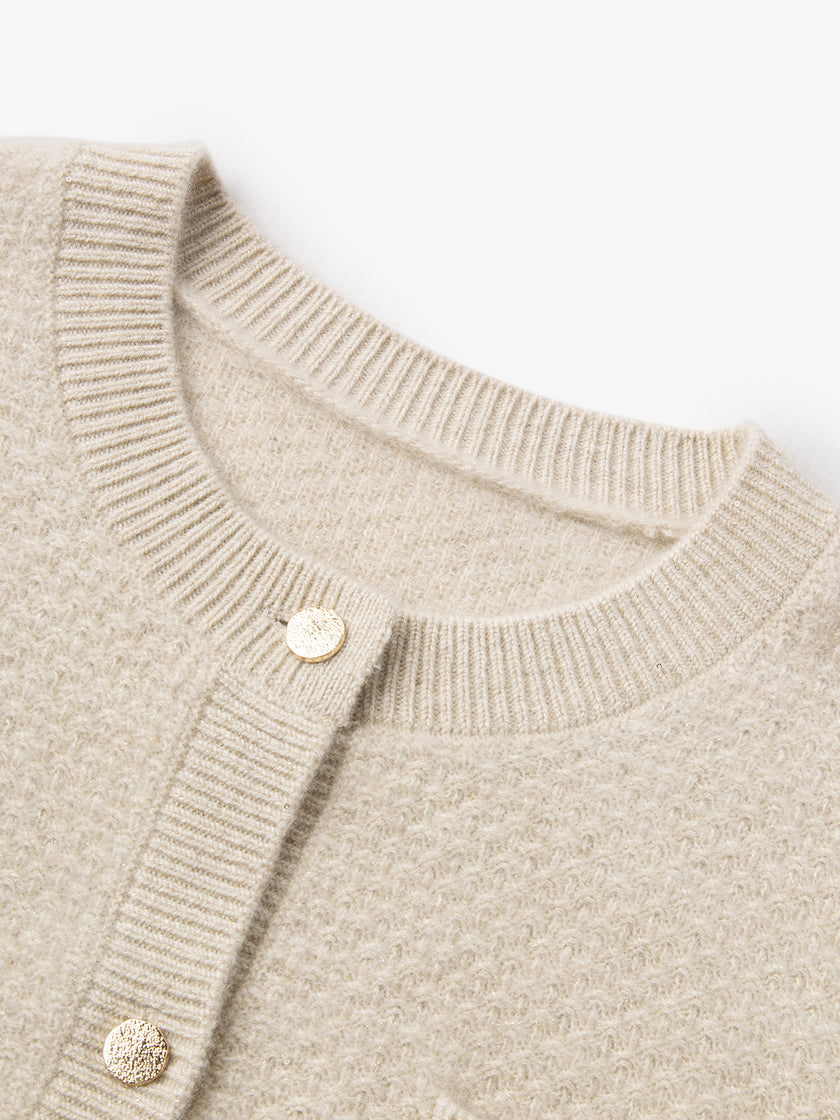 Cable Knit Cashmere Cardigan 5EA133522