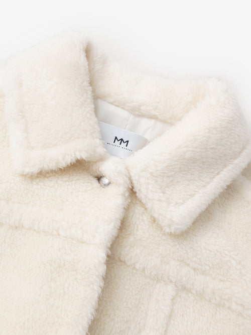 Load image 1 in gallery view. Pure Wool Fluffy Coat