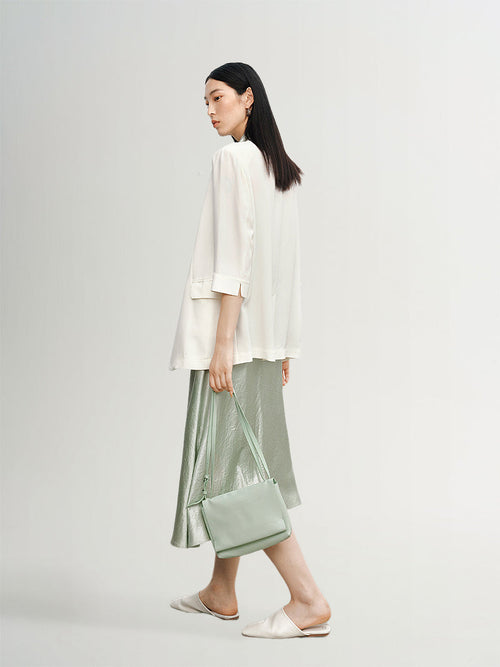 Load image 1 in gallery view. Silk Blazer Jacket