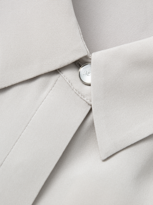 Load image 1 in gallery view. Mulberry Silk Lightweight Shirt with Three-Quarter Sleeves