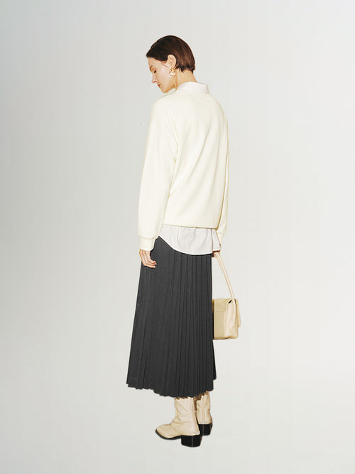 Load image 1 in gallery view. Viscose Flounce Midi Skirt