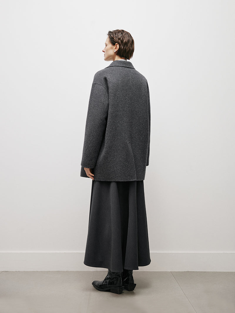 Tailored Wool Pea Coat - MEILLEUR MOMENT OFFICIAL STORE NEW YORK 