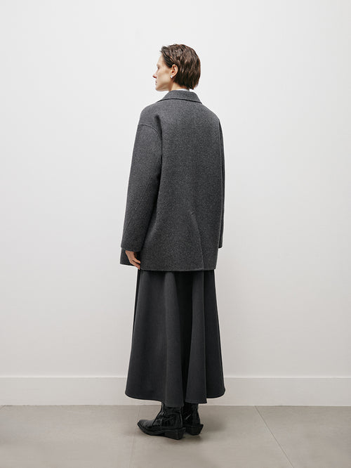 Load image 1 in gallery view. Tailored Wool Pea Coat - MEILLEUR MOMENT OFFICIAL STORE NEW YORK 