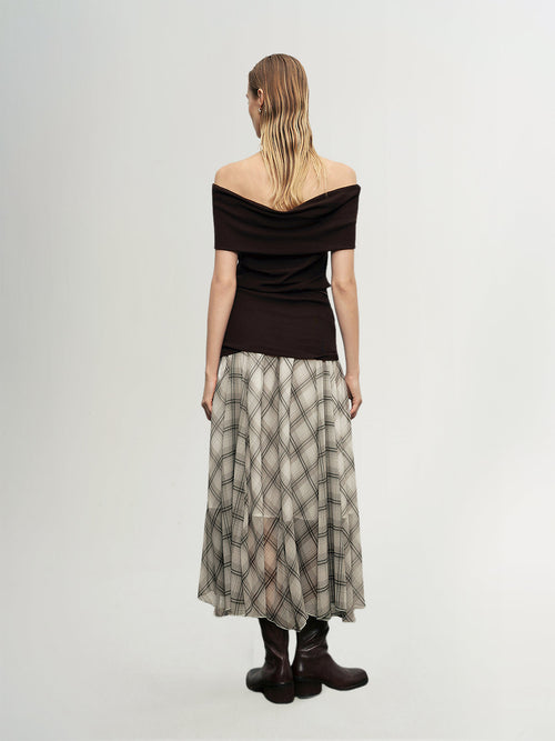 Load image 1 in gallery view. Plaid Skirt