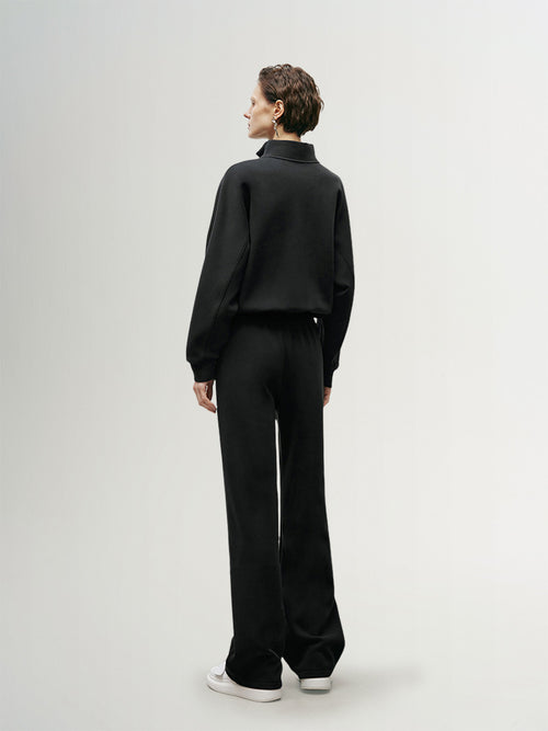 Load image 1 in gallery view. Straight Fit Elastic Trousers - MEILLEUR MOMENT OFFICIAL STORE NEW YORK 