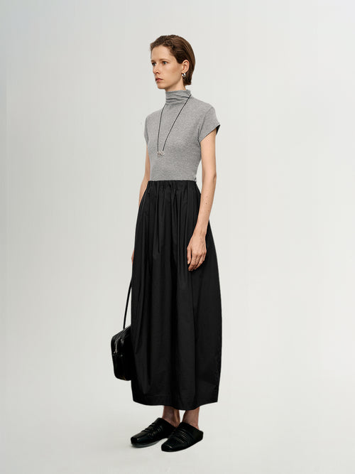 Load image 1 in gallery view. Pure Cotton Elastic Waist Skirt