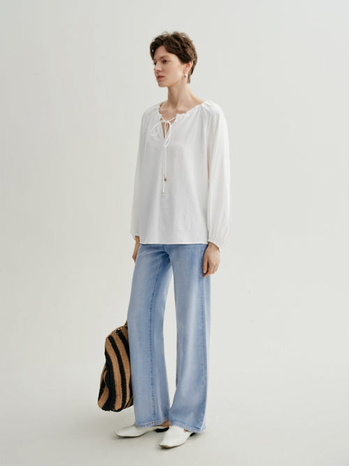 Load image 1 in gallery view. Relaxed Long-Sleeve Top
