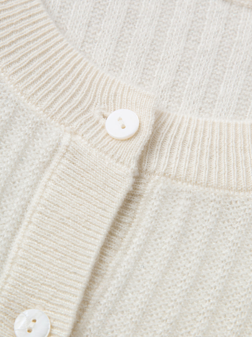 Rib Cashmere Cardigan