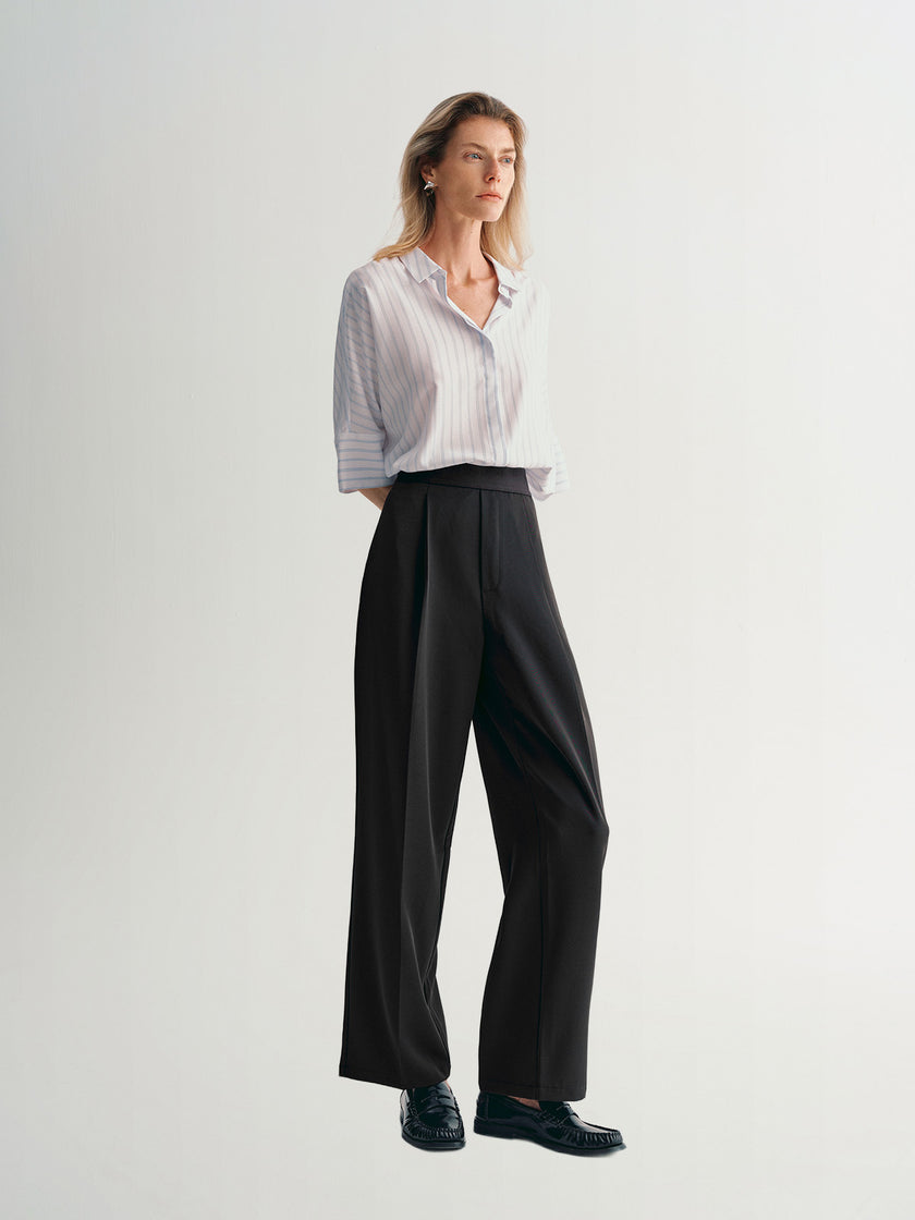 Pinstriped Short Sleeved Shirt