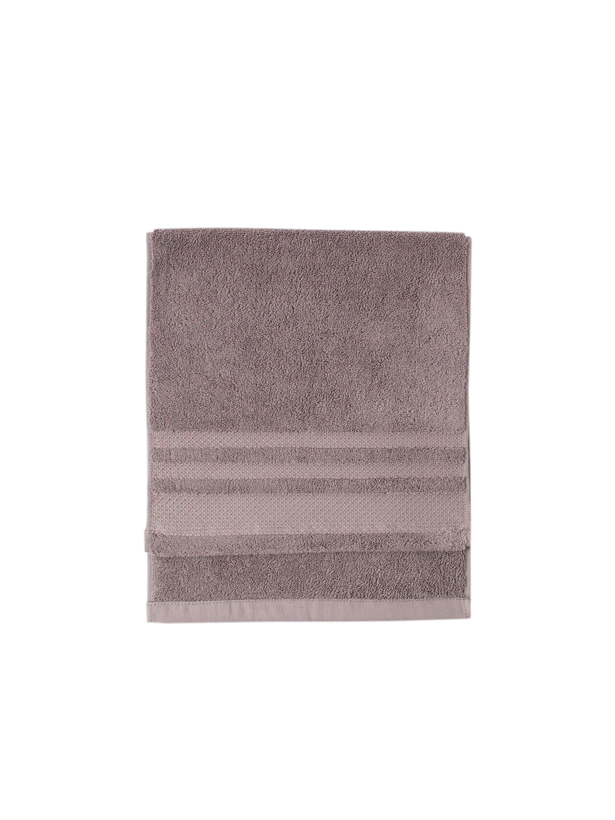 Cotton Gray & White Striped Towel and Bath Set