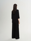 One Button 92% Silk Blazer