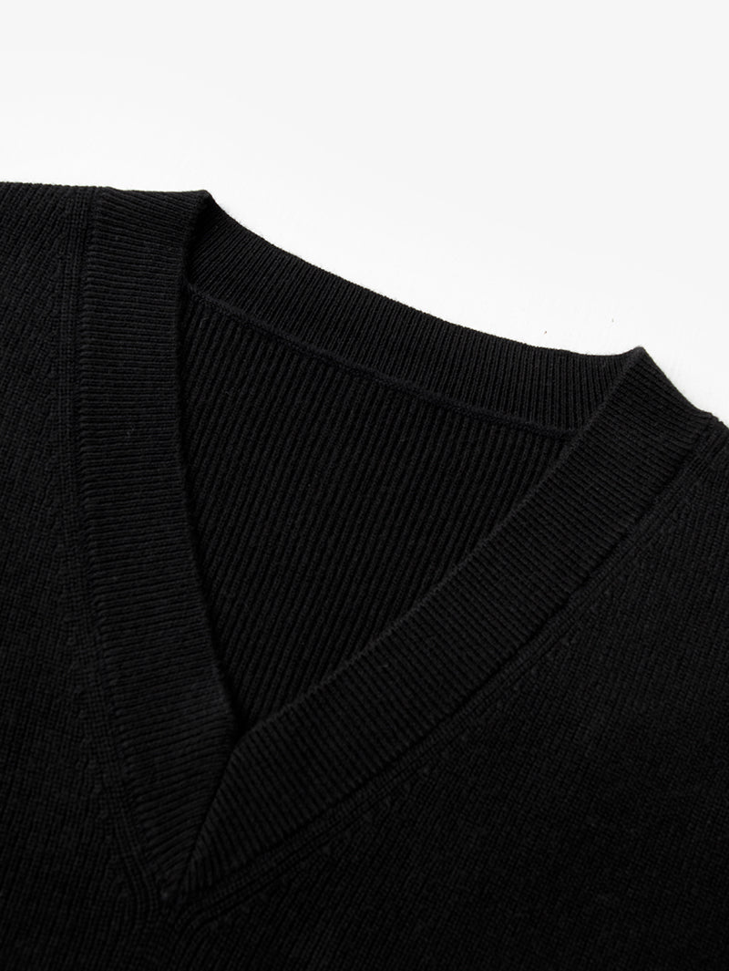 V-Neck Knit Vest