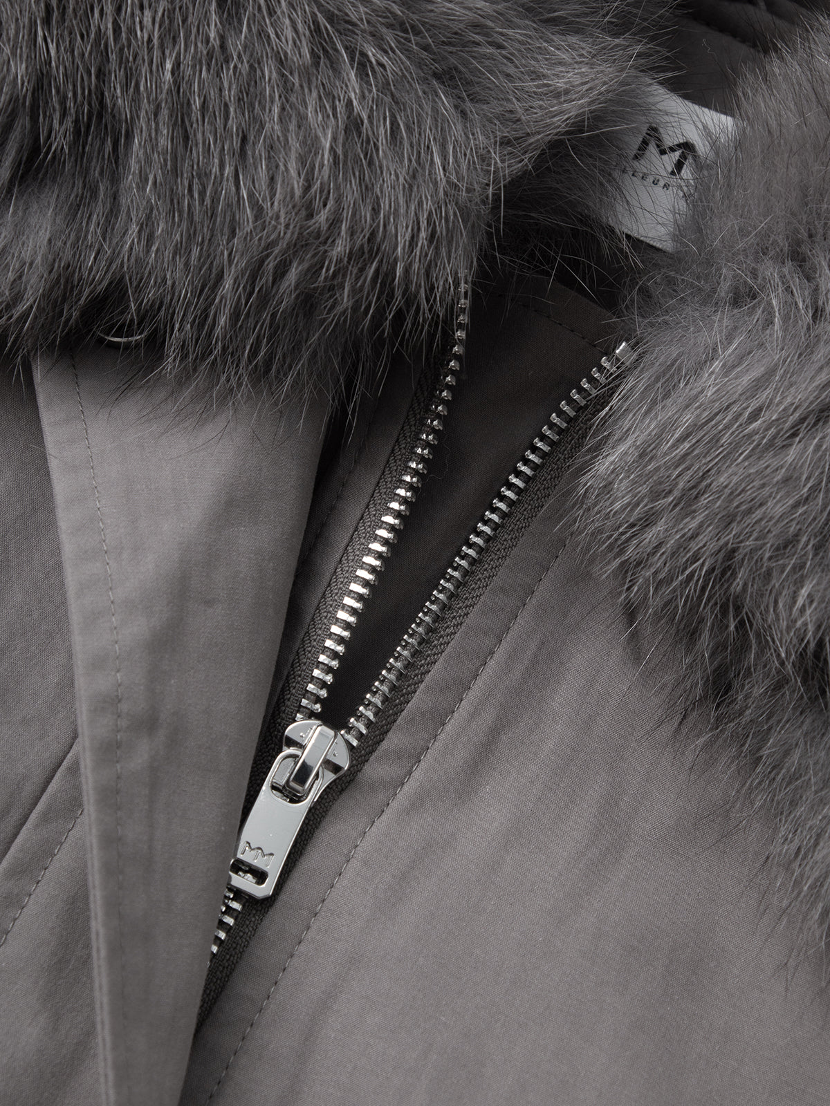 Fox Fur Collar Longline Parka