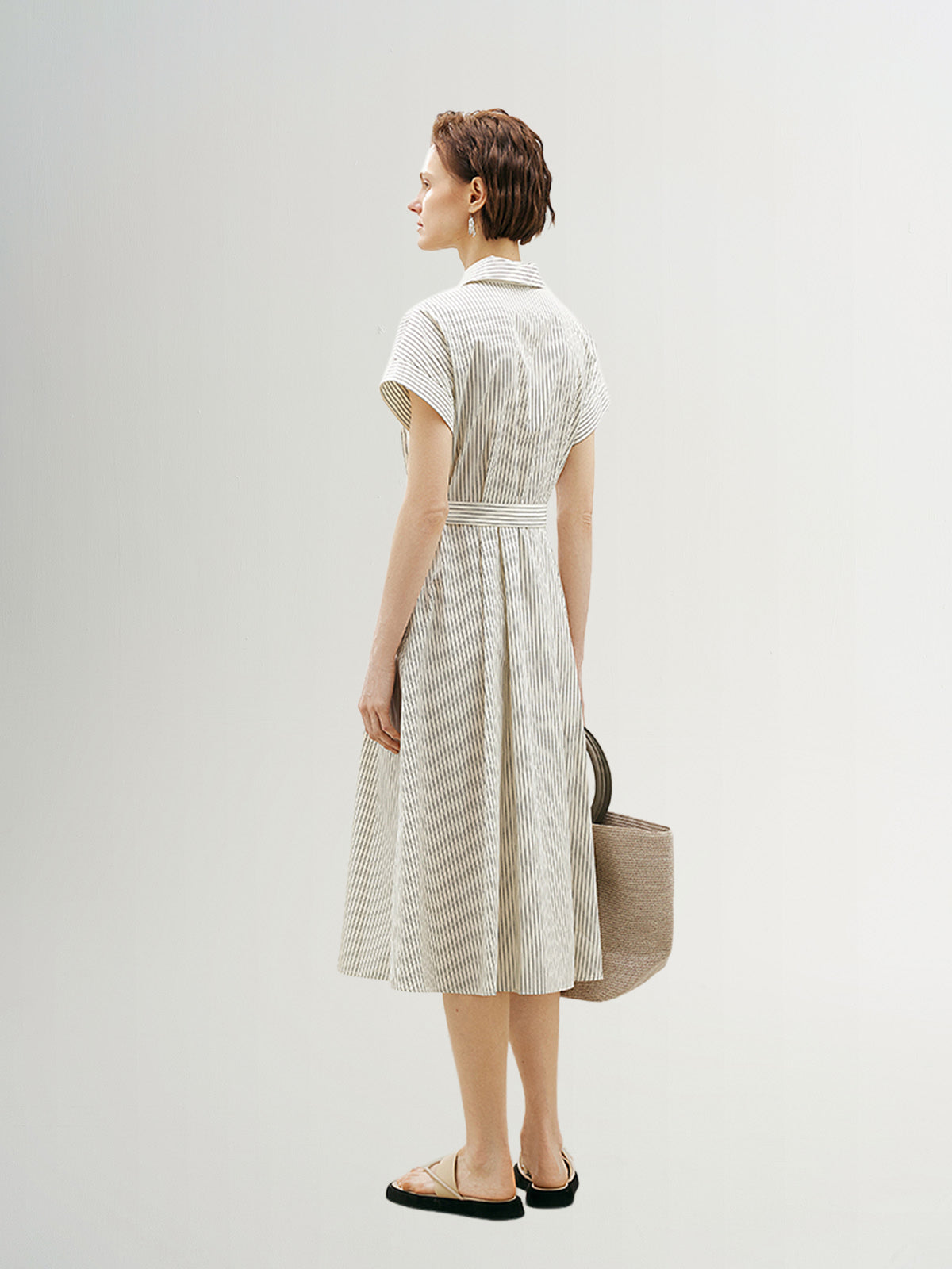 Short Sleeves 100% Cotton Dress