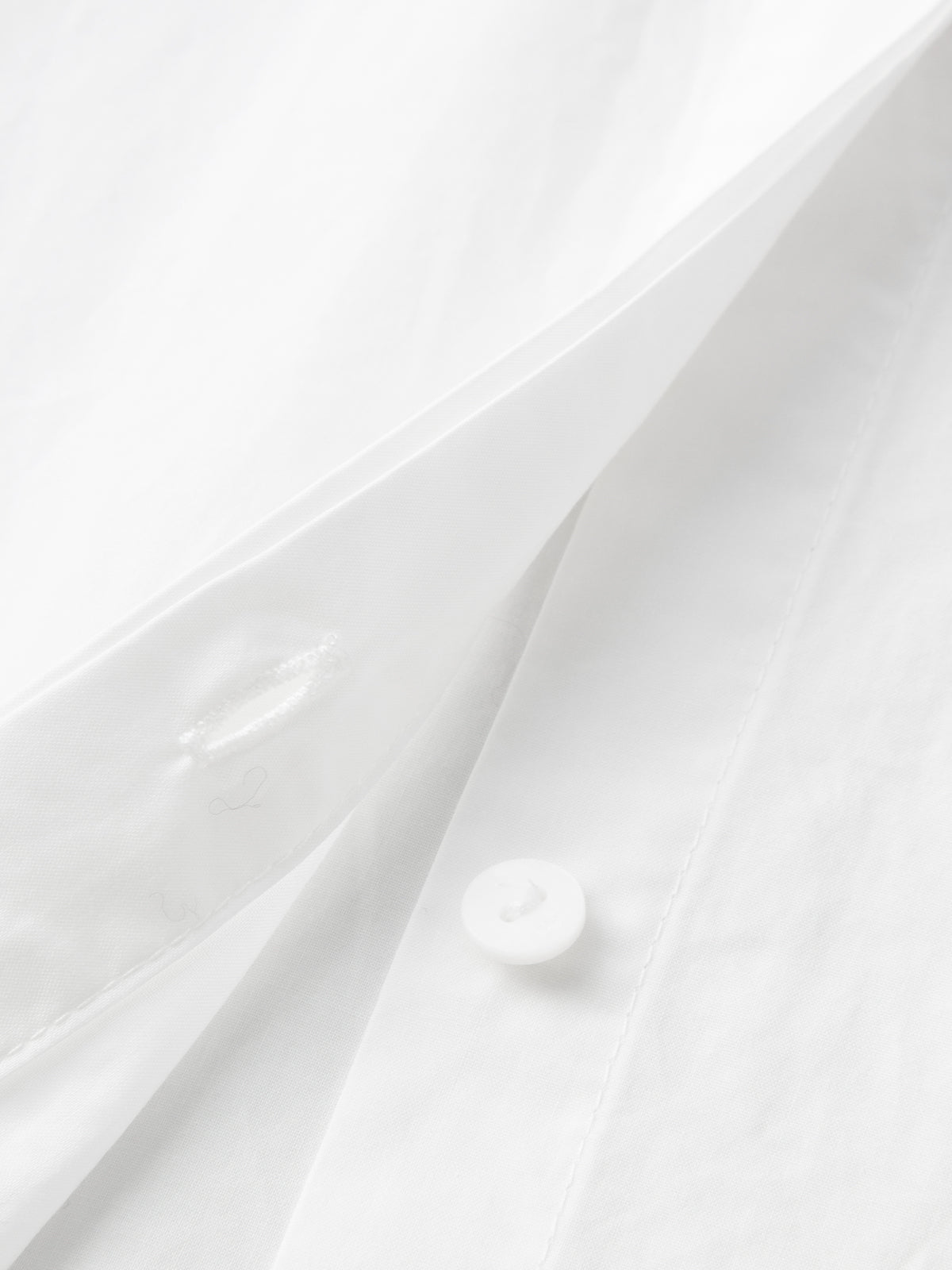 Concealed Placket Pure Cotton Shirt