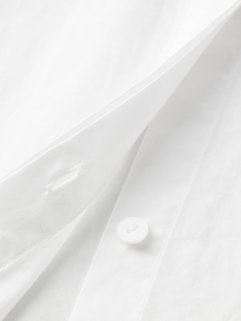 Concealed Placket Pure Cotton Shirt