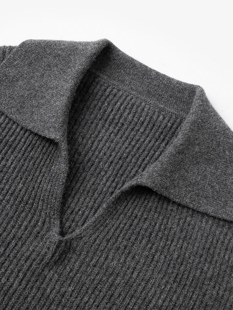Pure Wool Polo Neck Sweater