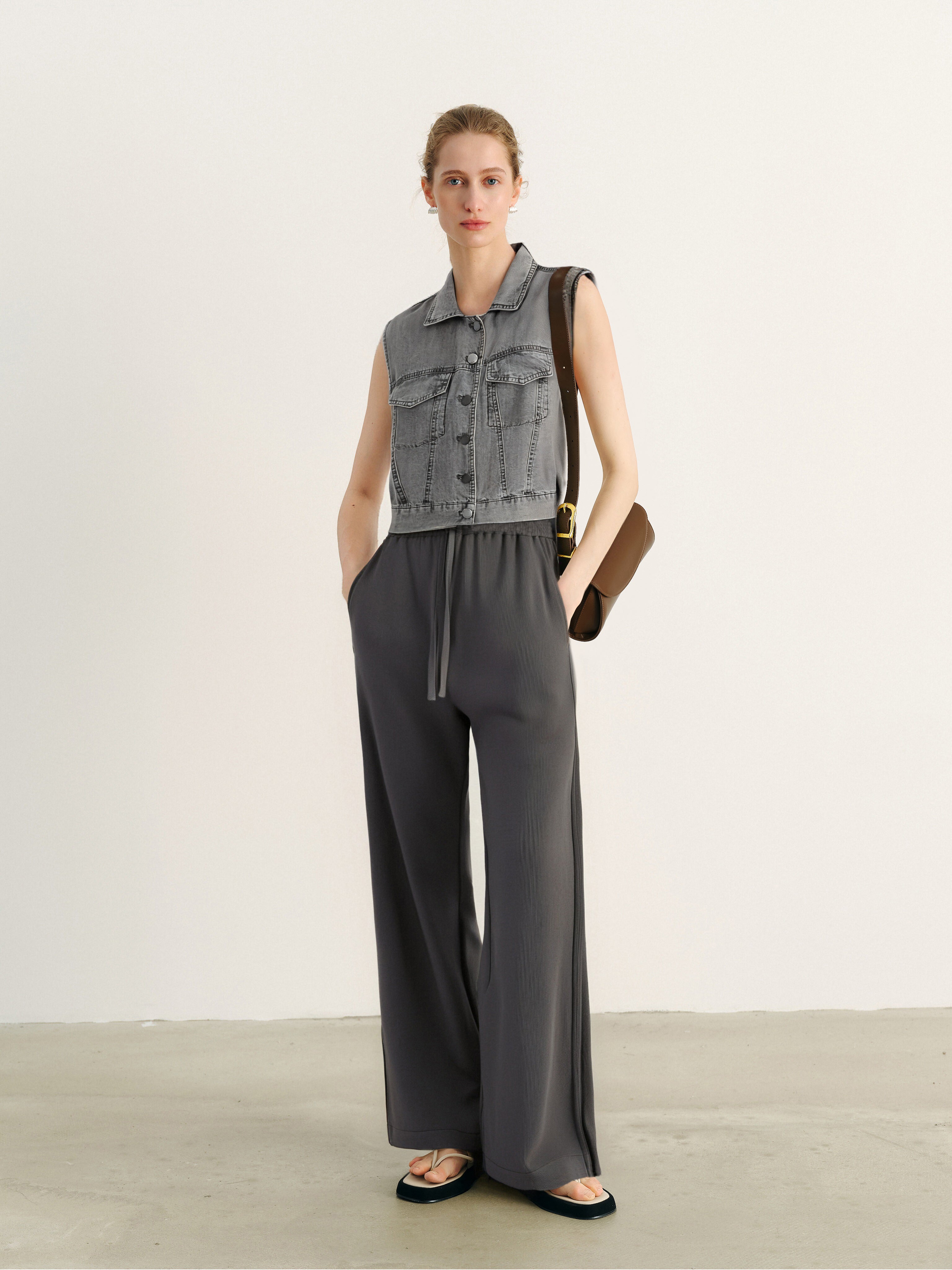 100% Lyocell Denim Sleeveless Top