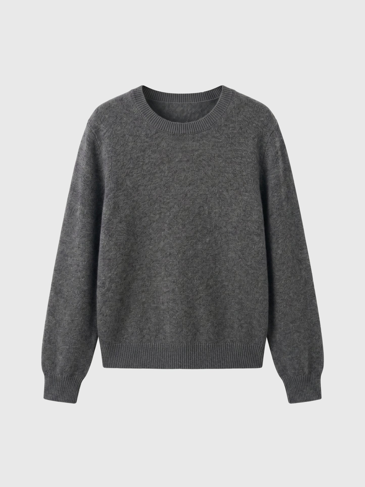 Cashmere-Silk Crewneck Knit Sweater