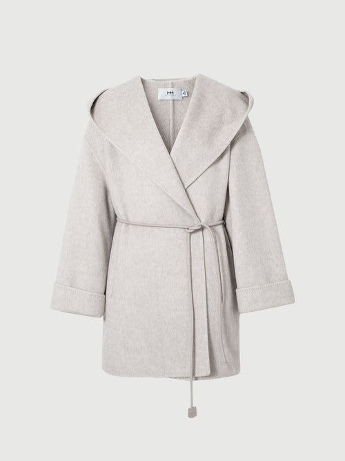 Load image 1 in gallery view. Elevated Alpaca-Wool Hooded Jacket