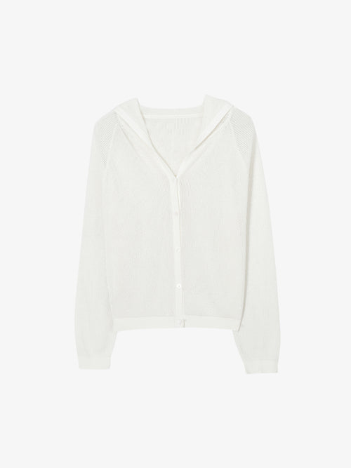 Load image 1 in gallery view. Cable-Knit Net Hoodie