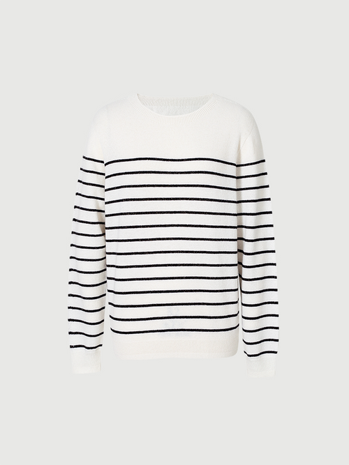 Load image 1 in gallery view. Striped Cashmere Sweater - MEILLEUR MOMENT OFFICIAL STORE NEW YORK 