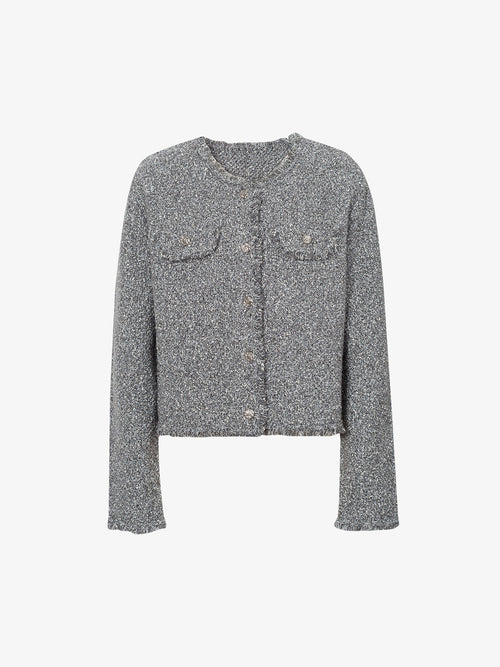 Load image 1 in gallery view. Tweed Cardigan
