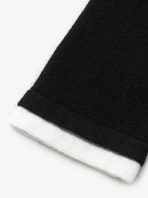 Load image 1 in gallery view. Pure Cashmere Contrast Binding Sweater