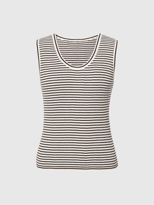 Load image 1 in gallery view. Nautical Striped Sleeveless Tank