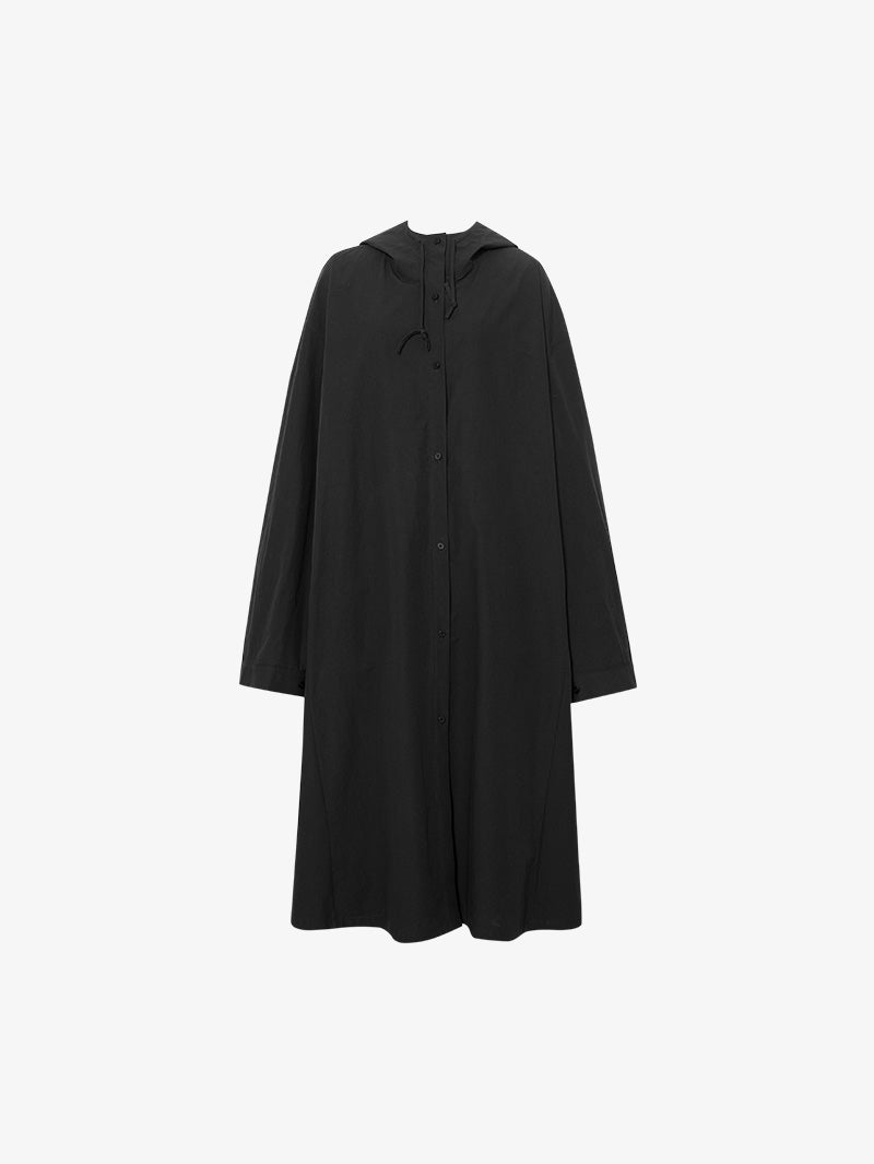 100% Cotton Hooded Trench Coat