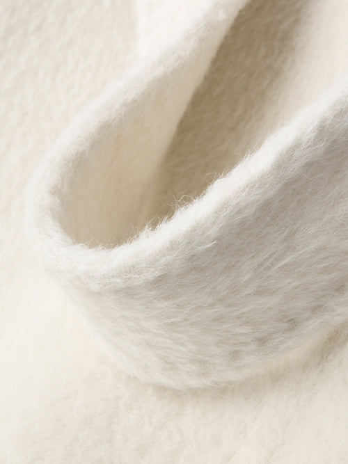 Load image 1 in gallery view. Alpaca Hair Wool Double-Breasted Belted Coat