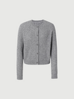 Rib Cashmere Cardigan