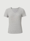 Ribbed Short Sleeve Top