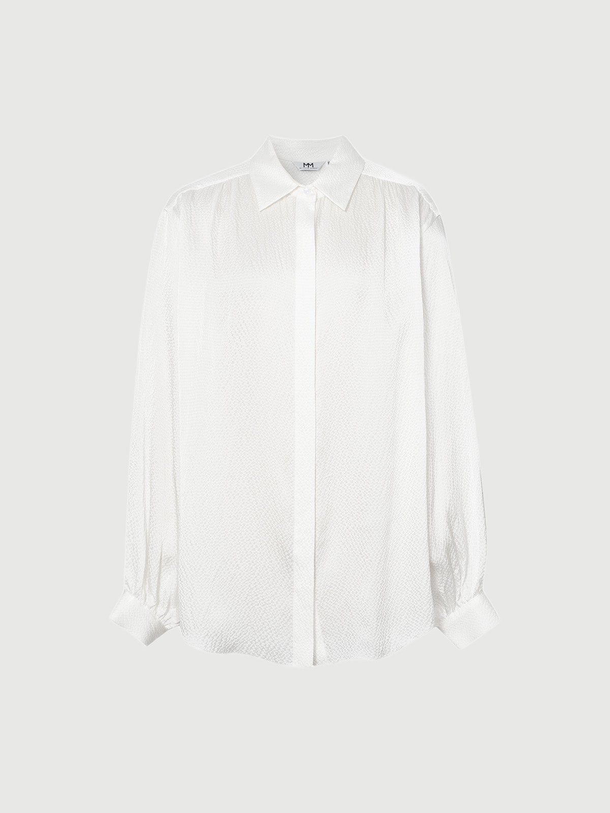 Concealed Placket Pure Silk Shirt