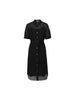 Short Sleeves Lyocell Tie Belt Dress