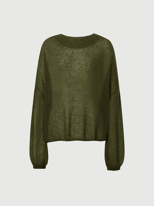 Load image 1 in gallery view. Lightweight Silk-Cashmere Knit Sweater