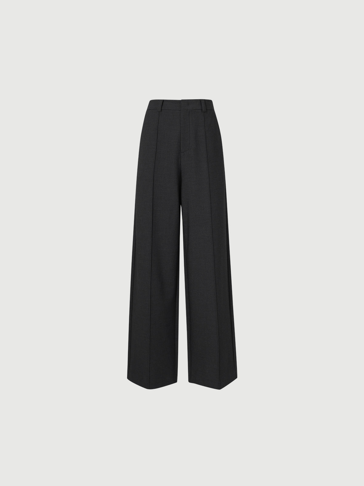 Straight-Fit High-Waist Trousers