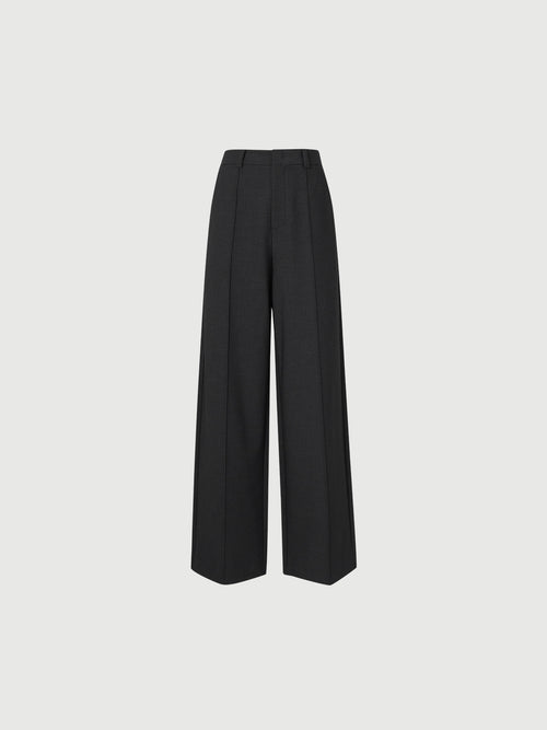 Load image 1 in gallery view. Straight-Fit High-Waist Trousers