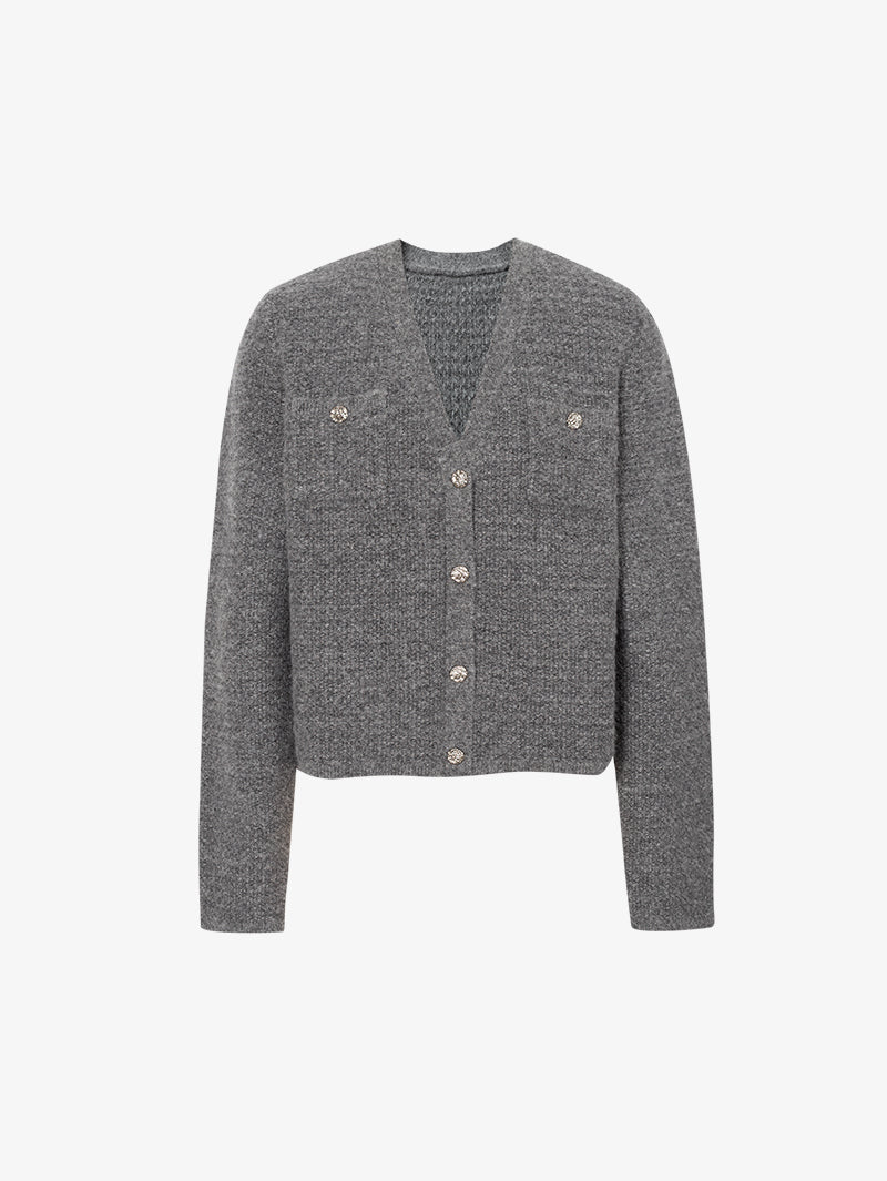 Wool Tweed Short Jacket Skirt Suit - MEILLEUR MOMENT OFFICIAL STORE NEW YORK 
