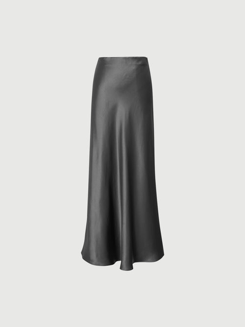 Load image 1 in gallery view. Acetate Silky Fitted Ankle-Length Dress