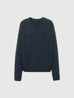 Crewneck Drop-Shoulder Silk-Cashmere Sweater