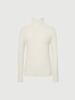 Turtleneck Cashmere Sweater Snow Mocha