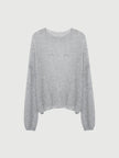 Cashmere-Silk Relaxed Pullover Sweater