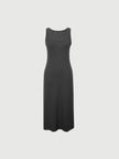 Vestido cinzento sem mangas