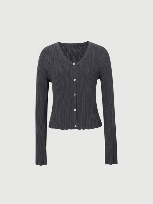 Load image 1 in gallery view. Long-Sleeve Knit Top
